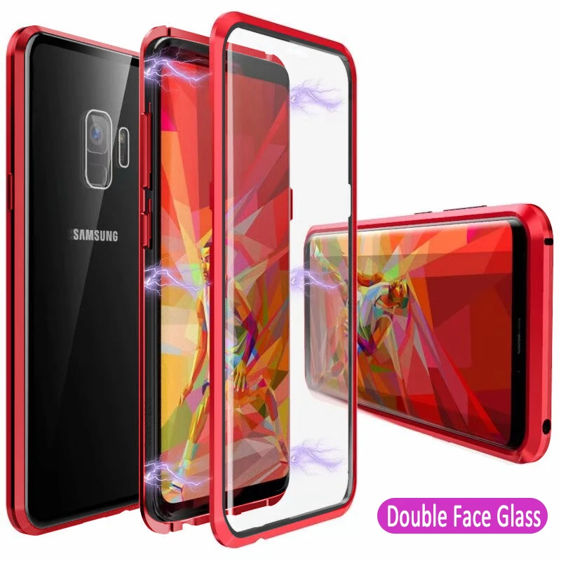 Чехол для Samsung Galaxy A50/A20/A30/A70 металлический магнитный чехол с полной защитой A