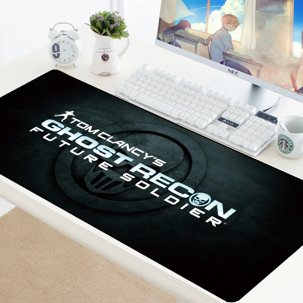 Большой коврик для мыши Ghost Recon, комфортный коврик для мыши, игровой коврик для мыши, резиновый компьютерный коврик, компьютерные аксессуары, игровой коврик для CS: GO