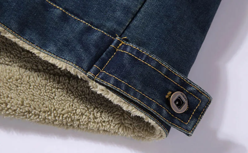KIOVNO Men Warm Thick Denim Jackets Coats With Fur Collar Fleece Lined Thermal Jackets Outwear For Male Size L-6XL Windbreak (10)