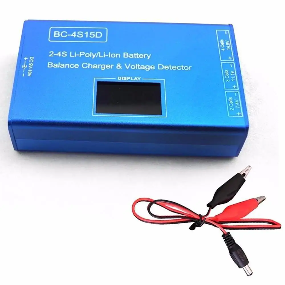 BC-4S15D Battery Lithium Lipo Balance Charger Voltage Detector LCD Digital Display Balance Charger for 2S 3S 4S RC Battery