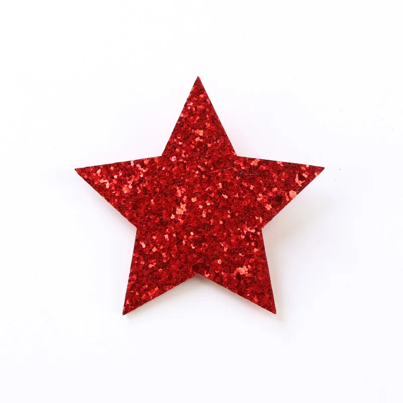 Новое поступление стильные металлические цветные детские блестящие заколки со звездой детские шпильки для волос для девочек аксессуары звездный зажим для волос сердце 1 шт - Цвет: Красный