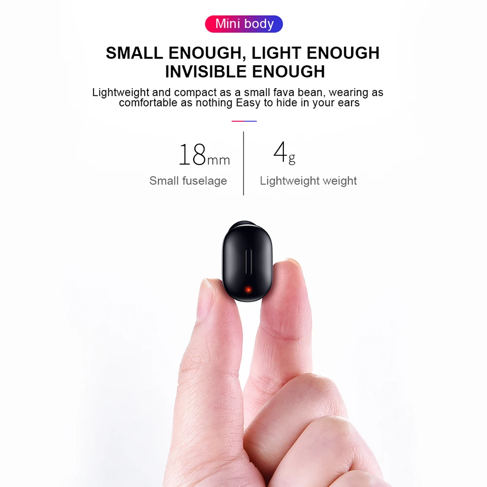TWS V5 0 Bluetooth Earphone For Xiaomi 3D True Wireless Stereo Earbuds With Mic Portable HiFi Deep Bass Sound Dual Headset