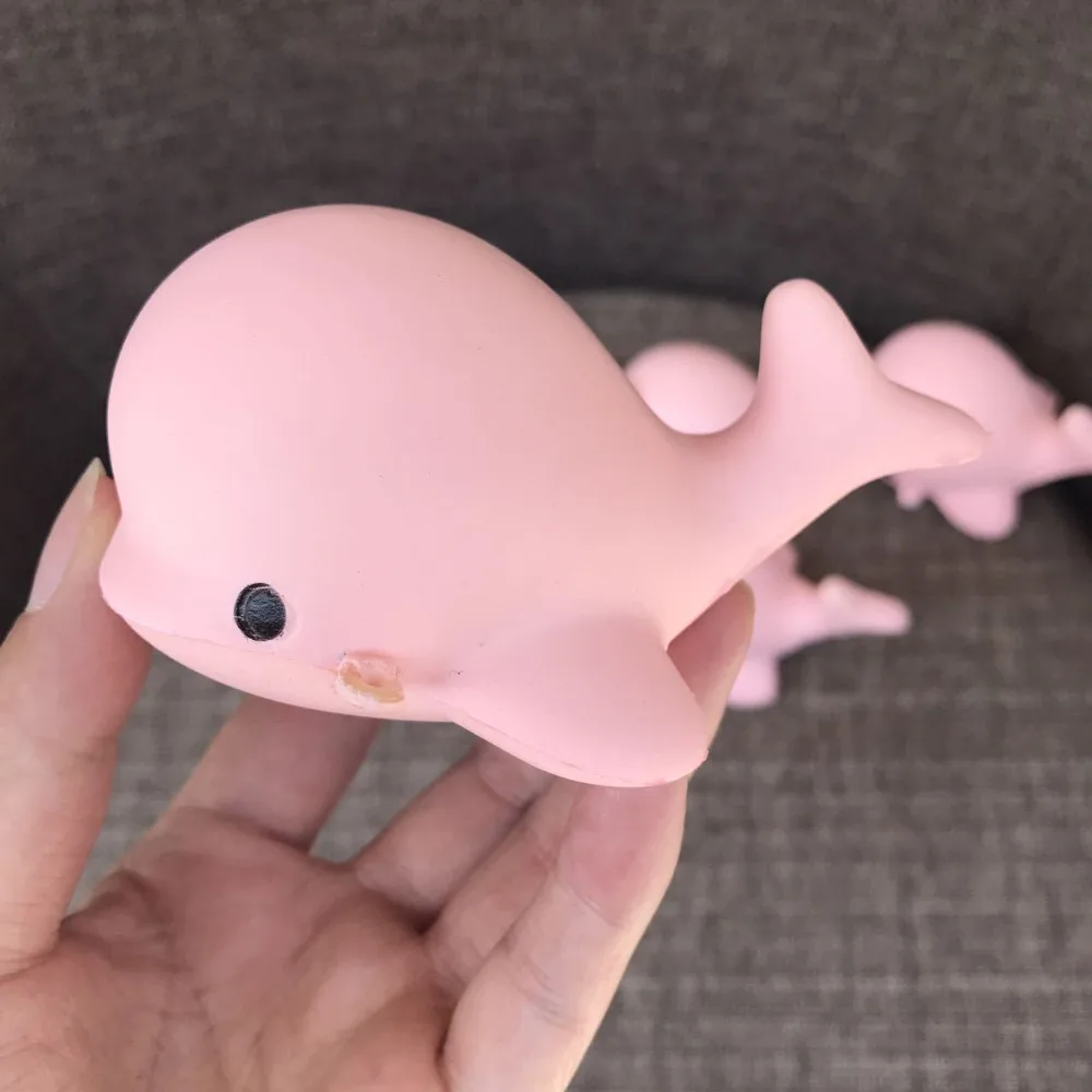 Kawaii Squishies маленький кит мягкий медленно поднимающийся сжимающий мягкие детские игрушки Мобильные Подвески с ремешками для телефона подарки коллекции