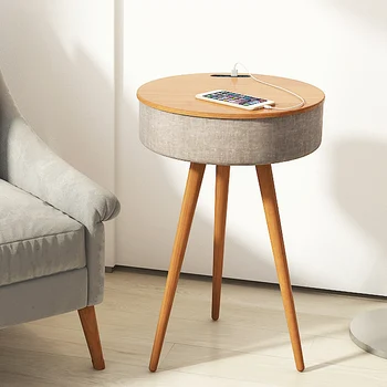 

ATERZING Full-range stereo surround Solid wood bluetooth speaker with built-in battery for mobile phone wireless charging