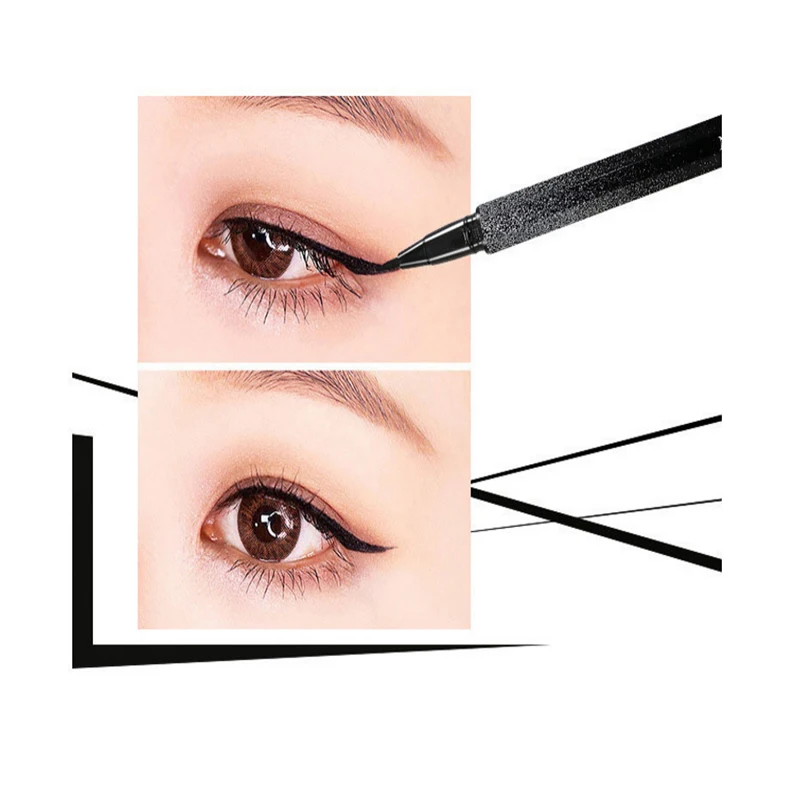 Waterproof and Han-proof quick-drying non-scattering Eyeliner Pen - Цвет: 1