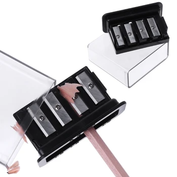 

4 Holes Pencil Sharpener For Charcoal Sketch Pencils Drawing School Supplies