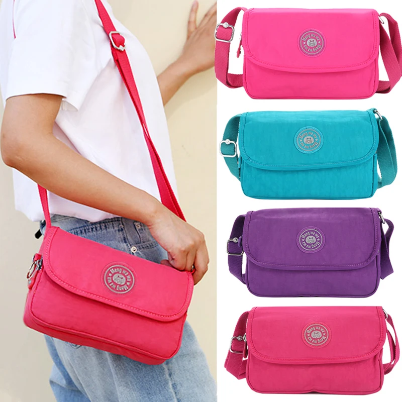 Женская наплечная сумка нейлоновая мессенджер водонепроницаемая Повседневная