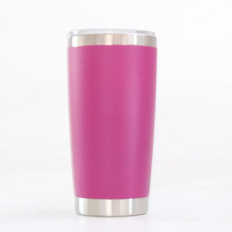 20oz purple 20 Вт, 30 Вт, oz Нержавеющая сталь стакан с крышкой с двойными стенками вакуумной изоляцией кружка для горячих и холодных напитков - Цвет: 20oz purple