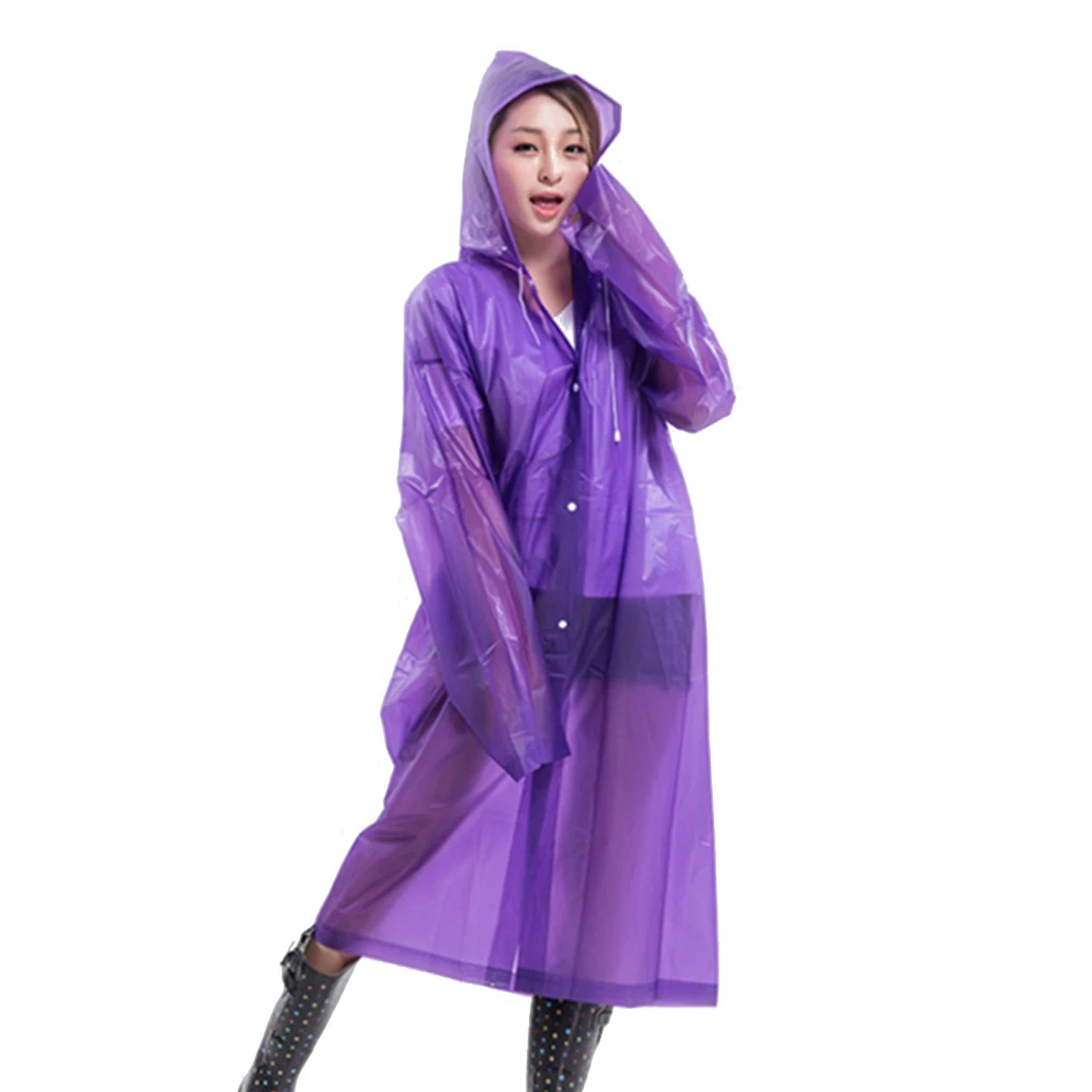 1pc Portable Reusable Men Women Emergency Waterproof Raincoat Canopy ...