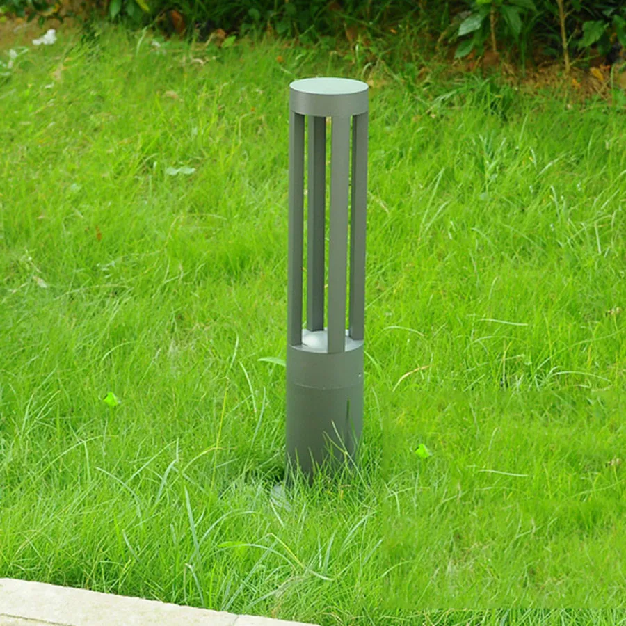 Thrisdar 10 Вт алюминиевый цилиндр садовый Газон Свет путь дорога пост Газон Свет дачный пейзаж задний двор газонный фонарь на столб