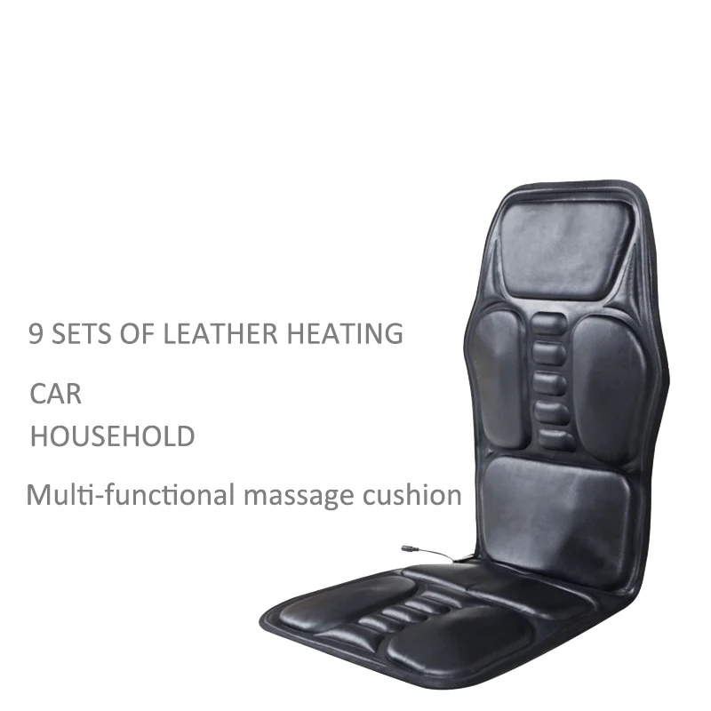  pr+mise Electric Portable Heating Vibrating Far-Infrared Back Massager Chair Pain Relief Massager M