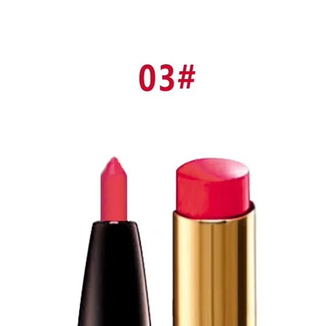 03 NOVO Matte Lip Liner Pencil Nutritious Lipstick Lip Beauty Makeup Waterproof Nude Color Cosmetics Lipliner Pen Party Lip Stick - Цвет: 03