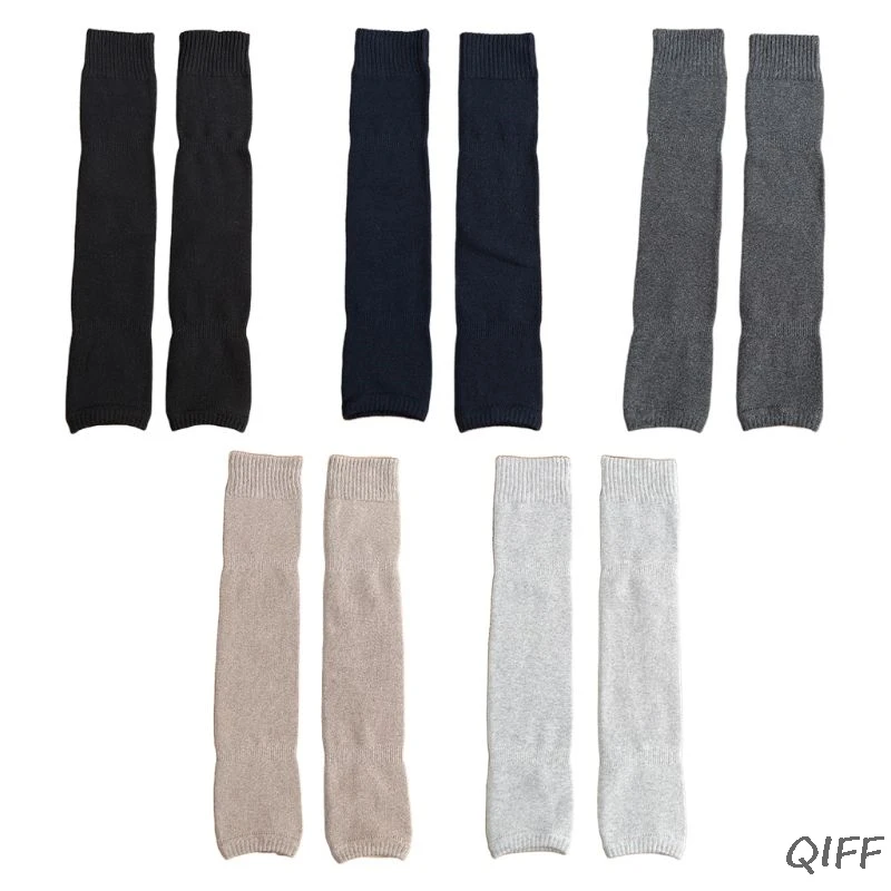 

Women Winter Over Knee High Footless Socks Knit Thicken Towel Lined Leg Warmers