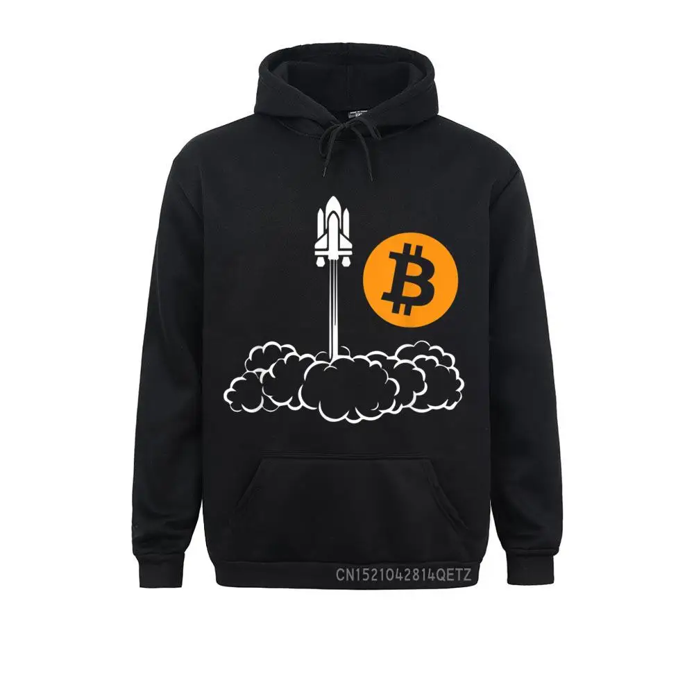  Bitcoin To The Moon Rocket Space Shuttle HODL Pun T-Shirt__B13468 Men Sweatshirts cosie Hoodies Classic Clothes Long Sleeve Bitcoin To The Moon Rocket Space Shuttle HODL Pun T-Shirt__B13468black