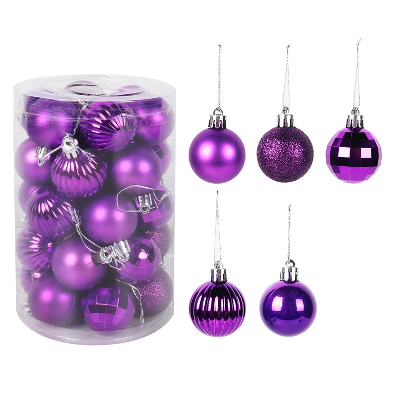 Assorted Color Christmas Balls Christmas Tree Ornaments Balls xmas decorations Hanging Tree Pendants New Year 2021 Gift Noel 