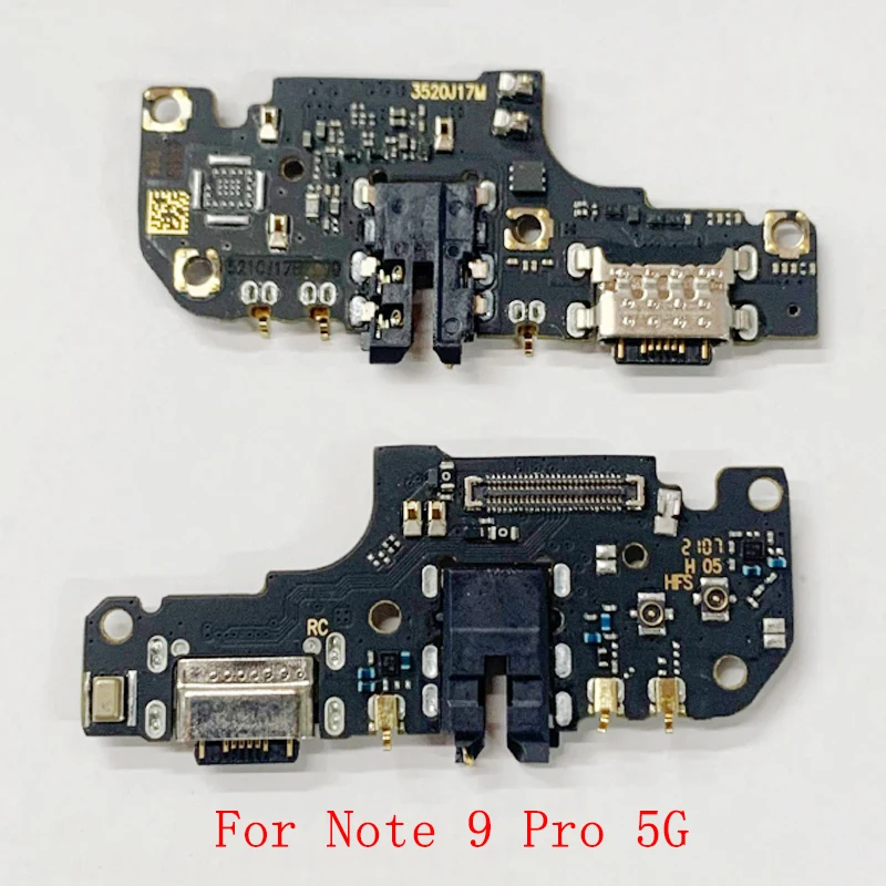 USB Charging Port Connector Board Flex Cable For Xiaomi Redmi Note 9 4G 5G Note 9 Pro Charging Connector Replacement Parts