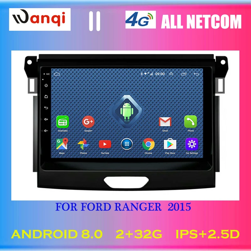 

4G Lte All Netcom 9 inch android 8.0 car dvd multimedia gps navigation system for ford ranger 2015