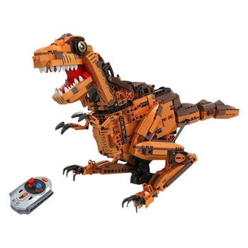 

1092Pcs 2.4GHz High Simulation Remote Control Dinosaur Bricks Model Small Particles Building Block Animal with Sound Blocks Toys