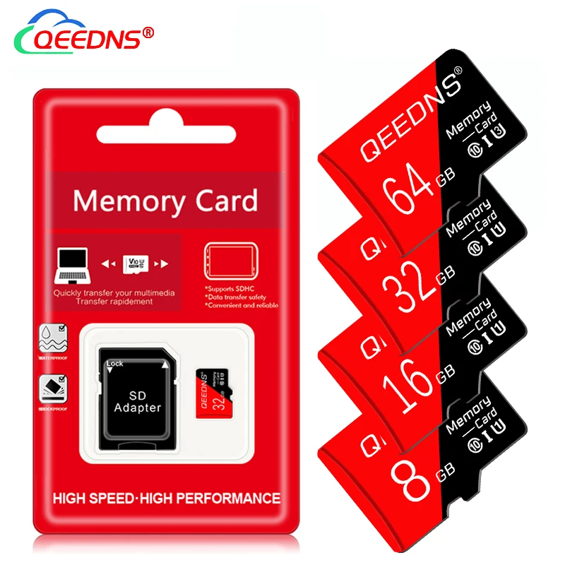 Original Smart SD Card High Speed Class 10 Memory Card 8GB 16GB 32GB 64GB 128GB 256GB Mini SD TF