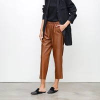 2021-NEW-Women-Ropa-100-Natural-Genuine-Leather-Trousers-Femme-Loose-Tapered-Elastic-Waist-Khaki-Blue.jpg