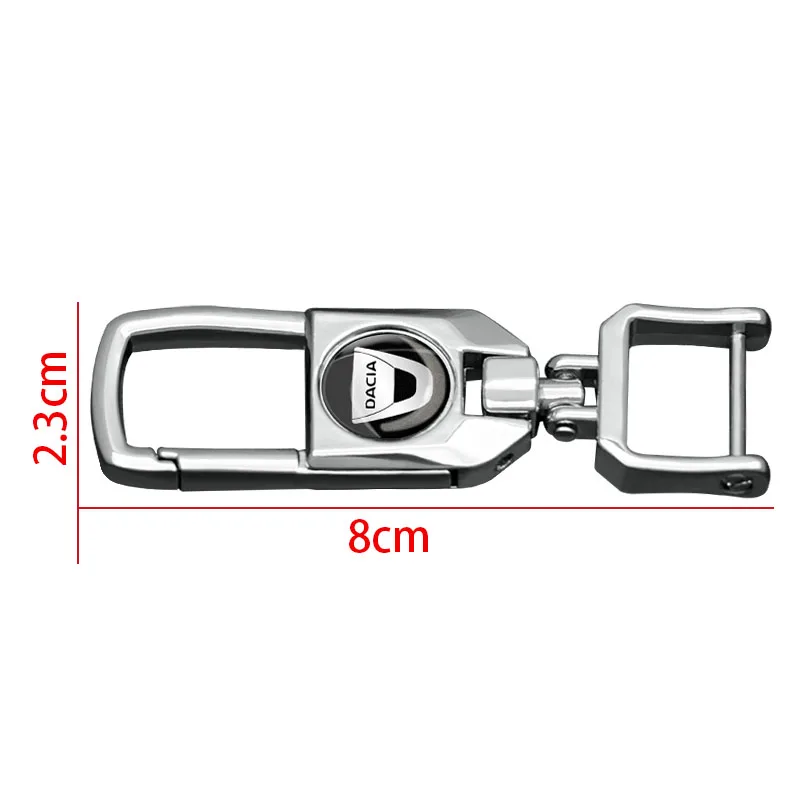 1pcs Car Logo Keyring Auto Keychain Key Trinket Automotive Goods for Dacia Duster Logan Sandero Lodgy Stepwa MCV 2 Accessories