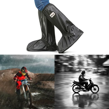 

LEEPEE 1 pair Unisex Shoes Protectors Motorcycle Scooter Bike Rain Shoes Cover for Rainy Snowy Day Non-Slip Boot Covers Reusable