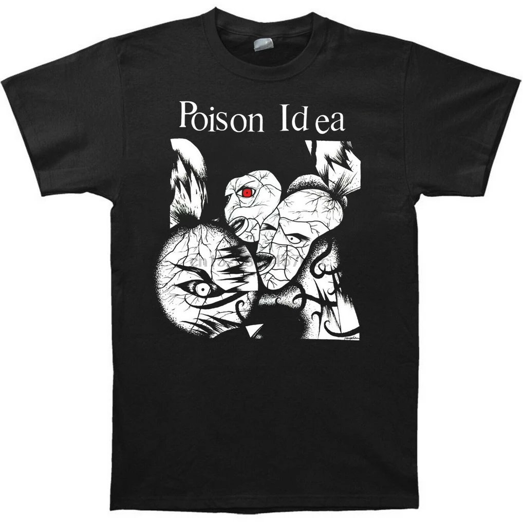 Poison Idea War All The Time 1987 футболка с изображением обложки альбома стильная круглая |