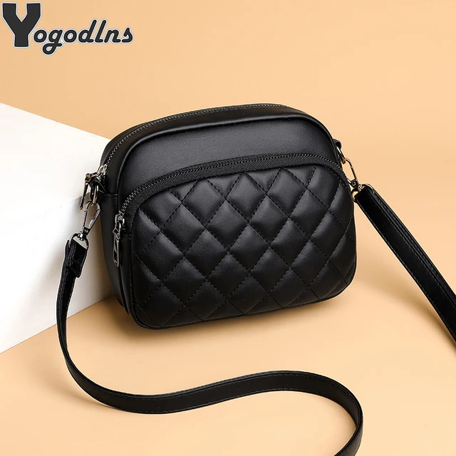 Fashion Lingge Women's Bag PU Leather Underarm Crossbody Shoulder Bag Female  Luxury Purse Handbags Ladies Messenger Bags - AliExpress