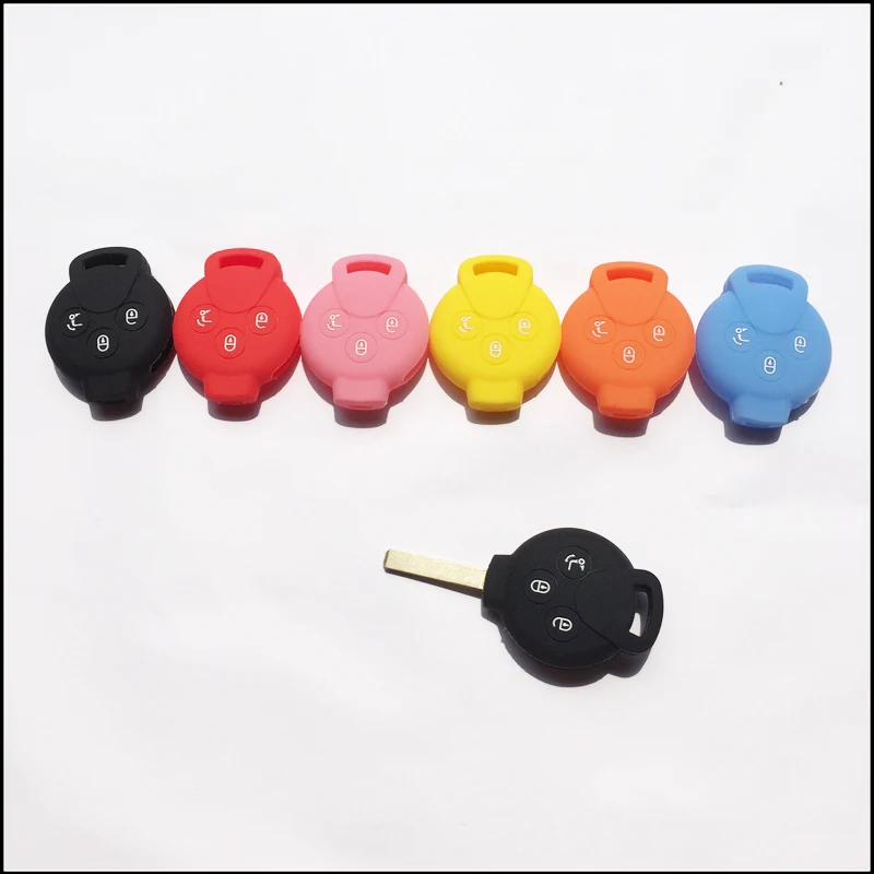 

Keycover for Smart 451 keychain straight key case Siliconse keycase for smart 451 fortwo