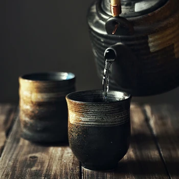 

LUWU japanese Style Teacup Stoneware Ceramic Kung fu Teacup Drinkware 200ml