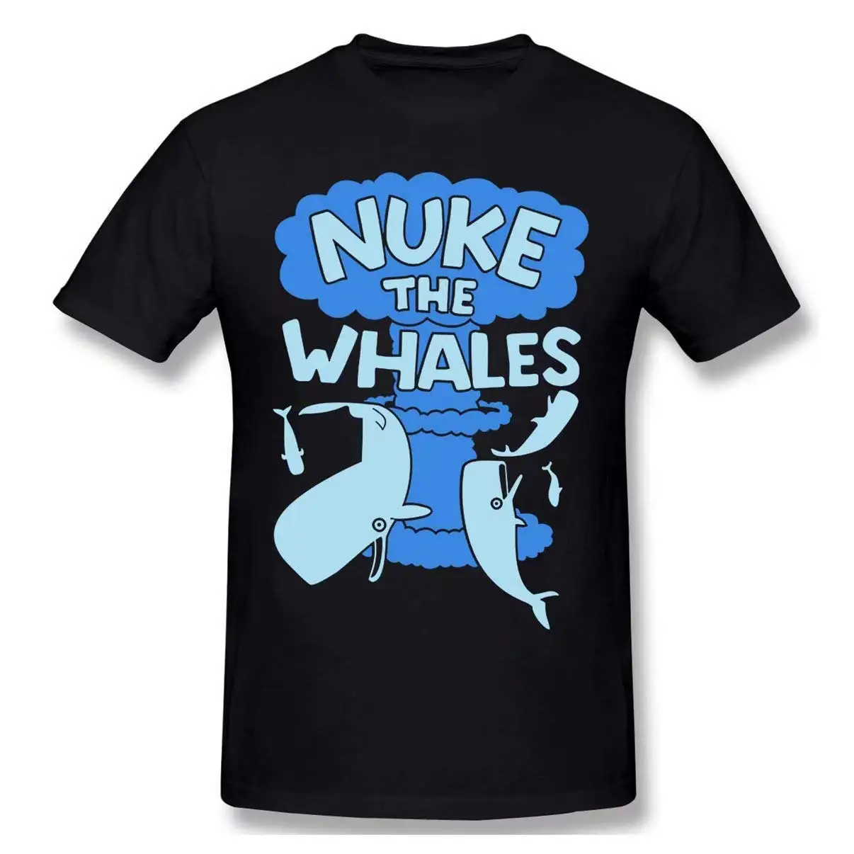 

Macwe Nuke The Whales Men's Tee Fashion T-Shirt Short Sleeve Round Neck T Shirt Promotion