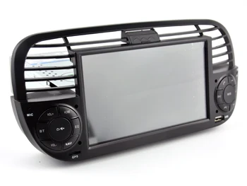 

OTOJETA Car GPS Android 9.1 Bluetooth Quad Core Car Dvd media Player FOR FIAT 500 Vehicle Radio Multimedia Black Panel