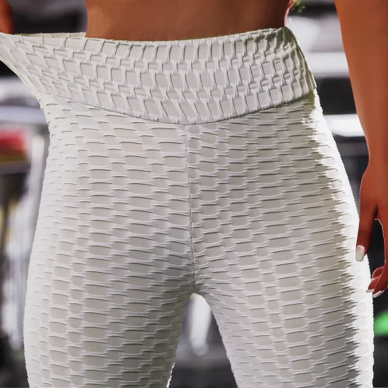 Sexy Fitness Female Leggings Polyester Ankle-Length Breathable Pants Leggins Women High Waist Standard Fold Push Up Legging