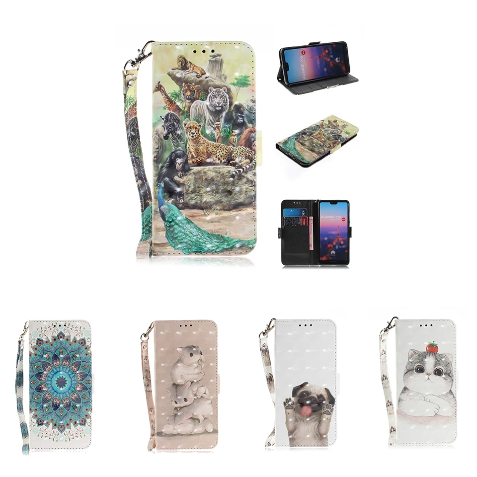 Роскошный кошелек флип чехол для телефона из искусственной кожи huawei honor 20 8A 7S p smart