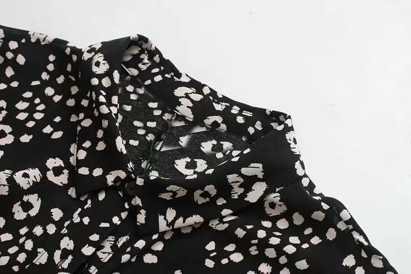 Новое Женское винтажное платье с цветочным принтом, повседневное тонкое длинное платье-кимоно с завязками и бантом, Осеннее женское платье с рукавом три четверти, DS2894