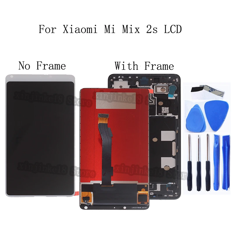 

5.99" Original LCD For XiaoMi Mi Mix 2s LCD Display With Frame+Touch Screen Digitizer replacement For XiaoMi mix 2s Repair kit