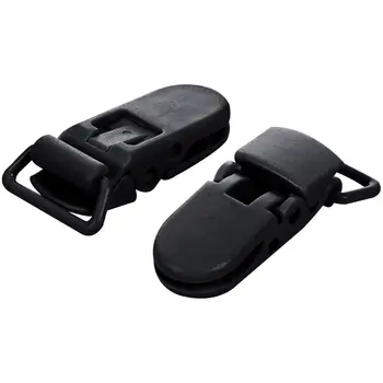 

10Pcs Baby Kids T-shape Plastic Pacifier Clips Soother Dummy Style Badge Holder black