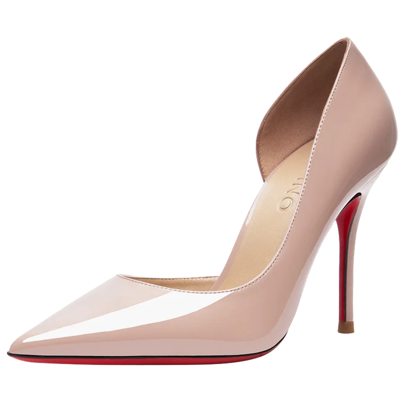 

Quality Side Open Women Red Bottom Sandals Nude Sexy thin Heel Stilettos High Heeled Pumps for Daily Summer Wear Lady Shoes