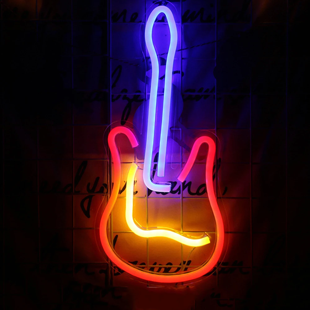 Colorful LED Neon Lamp USB Alpaca Dolphin Star Rainbow Cloud  Hustle Led Backplane Neon Light for Home Decoration Night Light 1