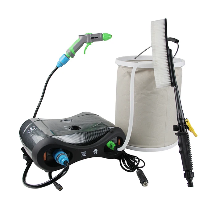 

Car air pump portable + electric washing device two in one piece machine 12v high pressure pump car wash device