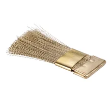 Маникюрный Инструмент оптом медная проволока маникюрная Шлифовальная головка плоская щетка Чистящая Шлифовальная головка для щетка для смахивания пыли с ногтей щелевая Cl