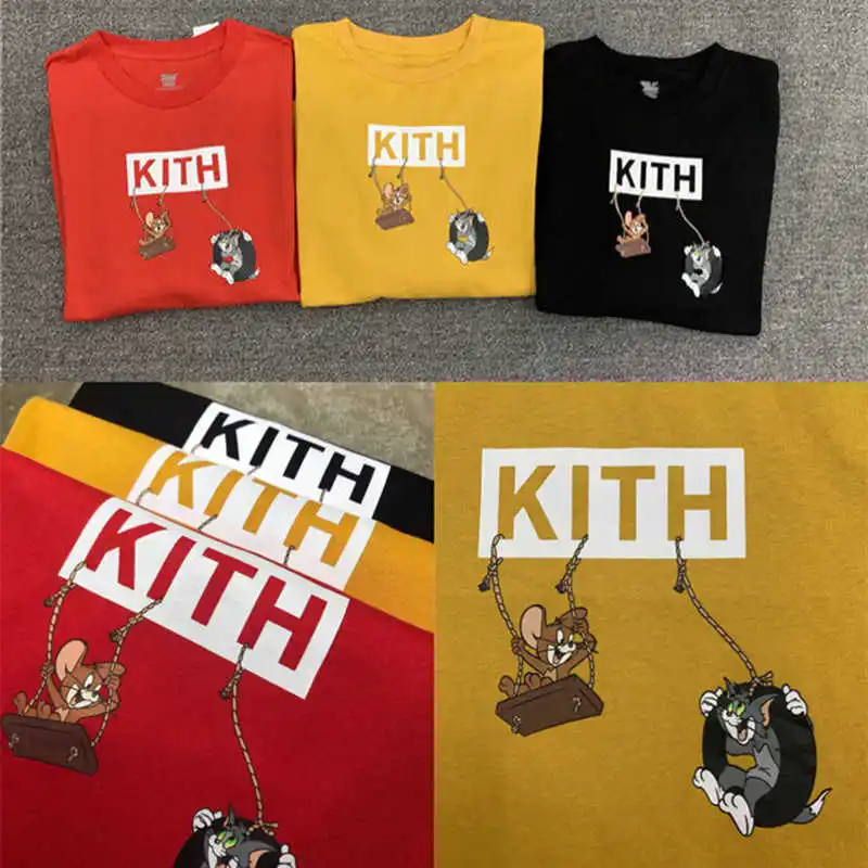19FW KITH футболка для мужчин и женщин 1:1 высокое качество том KITH футболки
