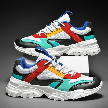 

New Men Sneakers Breathable Casual Shoes for Men Spring Summer Chunky Adult Tenis Footwear Fashion Mens Trainers Zapatillas