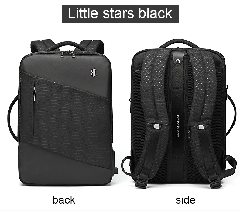 Арктический Хантер бренд мужской 17-дюймовый ноутбук рюкзак человек USB для подзарядки с многослойным покрытием высокой емкости дорожная мужская сумка рюкзаки