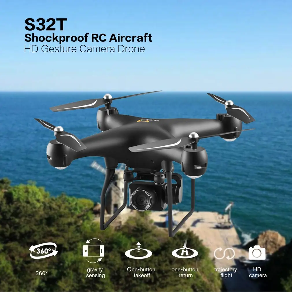 S32T ESC VR3D режим 360 градусов флип и рулон 480 P/1080 P ESC объектив долгий срок службы батареи HD жестовая камера Дрон ударопрочный RC самолет