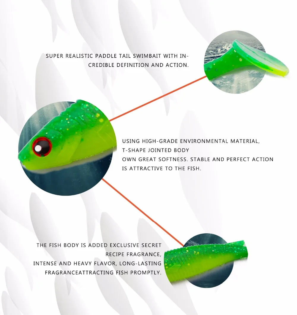 Noeby 5485 Shad Приманка T-tail мягкая 100 мм 8 г пластиковая приманка для ловли окуня щуки подходящая силиконовая соупле леурра жир T-TAIL гольян