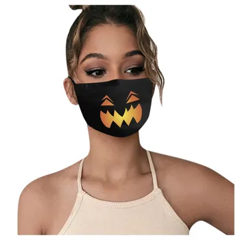 

Adults Washable Halloween Funny Expression Prints Filter Can Be Placed mascarilla reutilizable сумка холодильник автомобильный