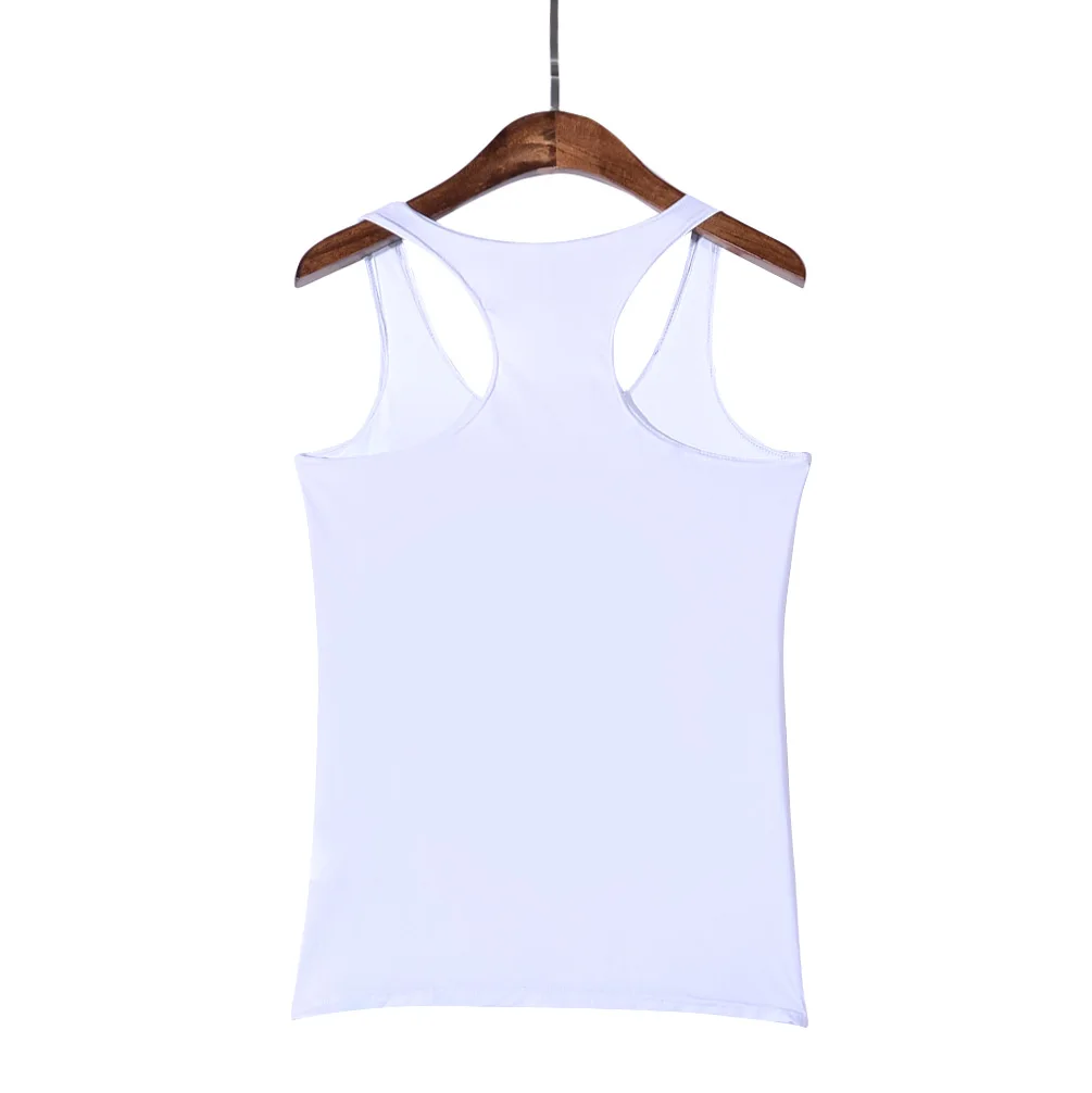 Digital Printing Lady's I-shaped vest with small flower Skull vest shirts