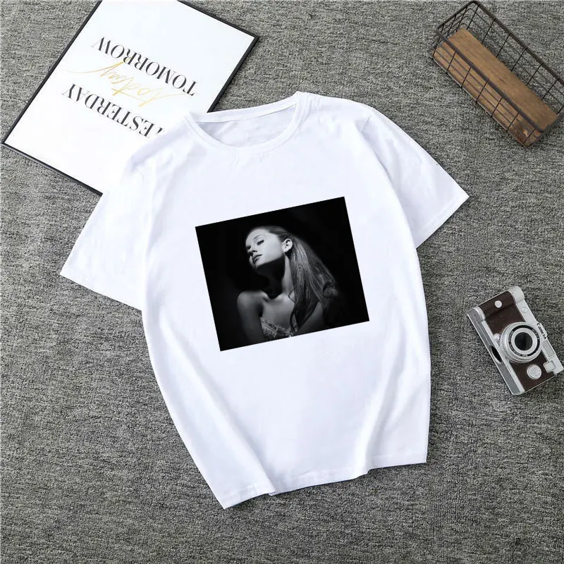 Poleras Mujer De Moda летняя футболка женская Ариана Гранде принт Vogue Harajuku футболка плюс размер Готическая Футболка Camiseta Mujer - Цвет: 2383