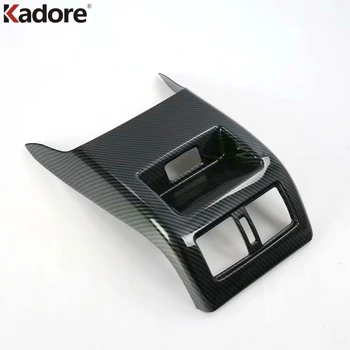 

For Nissan Altima 2019 2020 Caron Fiber Rear Seat Air Vent Cover Trim AC Outlet Frame Trims Sticker Car Interior Accessories